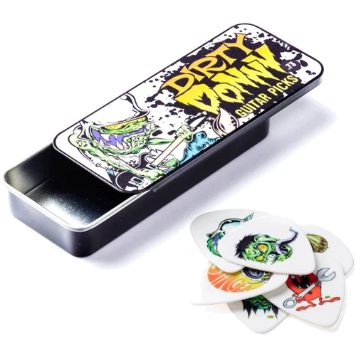 Медиатор Медиатор DUNLOP DIRTY DONNY 1 BLACKLINE ART PICKS TIN 1.0MM