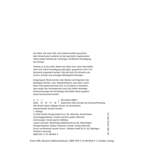 Erste Hilfe Deutsch: Bildwörterbuch mit MP3-Download: Обложка Мягкая