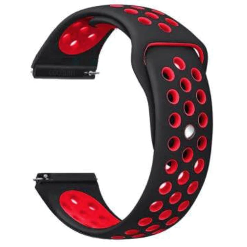 Ремінець Becover Sport Band Vents Style Black-Red for Xiaomi Amazfit Bip / Bip Lite / Bip S Lite / GTR 42mm / GTS / TicWatch S2 / TicWatch E (705704)