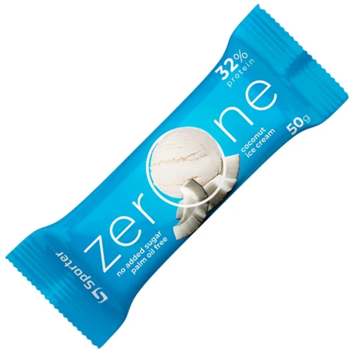 Протеиновые батончики Sporter Zero One 25x50 g / coconut ice cream: Вес 1250 г (25x50 г)
