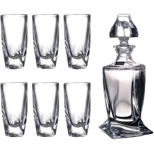Набор для водки Bohemia Quadro 7 пр. (024-045)