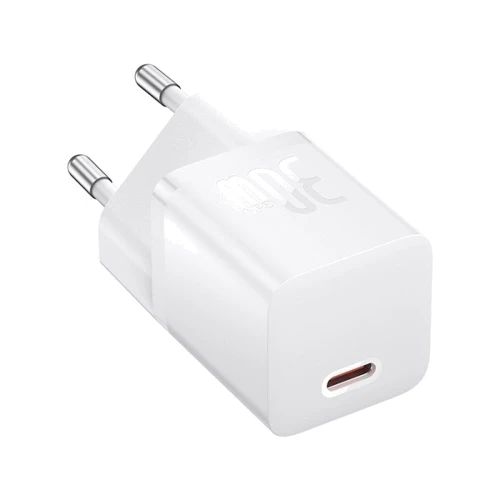 Зарядное устройство Baseus USB-C Wall Charger GaN5 mini 1C 30W with USB-C Cable White (P10110902213-00): Особенности Быстрая зарядка, USB-C