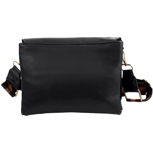 Женская сумка почтальонка Valiria Fashion черная (4DETBI8809-2): Застежка Магнитная
