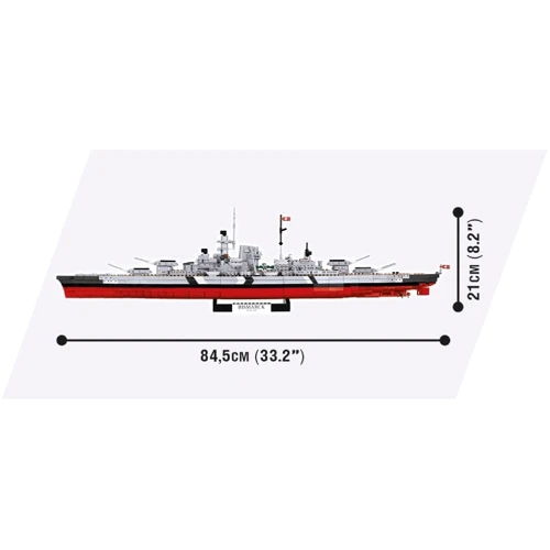 Конструктор COBI World Of Ships Линкор Бисмарк 1952 деталей (COBI-3081): Серия World Of Warships