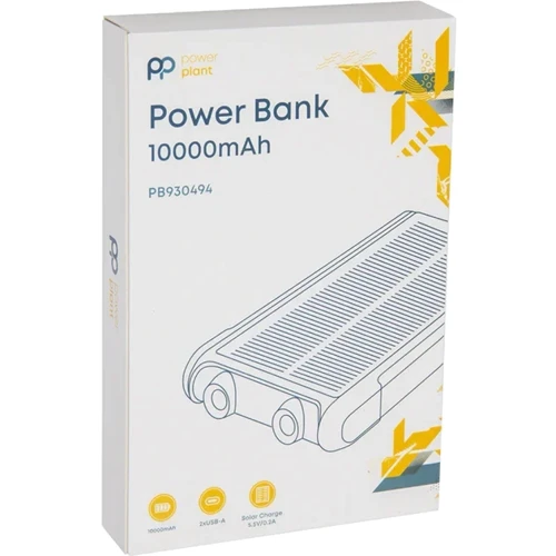 Внешний аккумулятор PowerPlant Power Bank 10000mAh Solar Black (PB930494): Кабели/переходники для смартфонов в комплекте micro USB