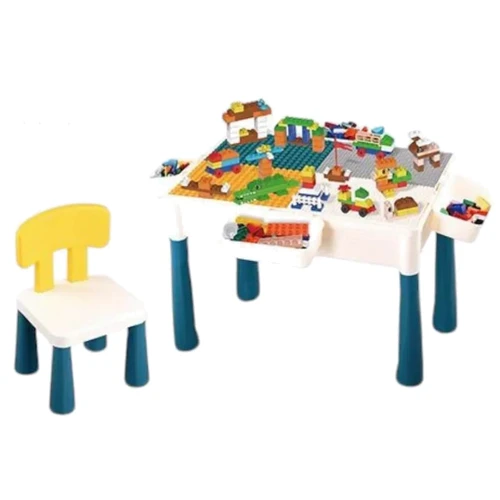 Столик з конструктором: 114 деталей, стілець, 4 кошики (6787-103 AB): Тип стіл