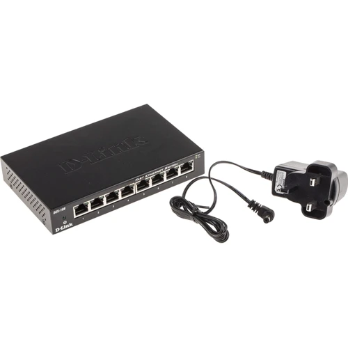 Сетевой коммутатор D-Link DES-108: Количество портов Fast Ethernet (10/100) 8