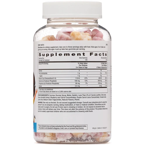 GNC Kids Bone Health Gummy 120 gummies: Пол Детский