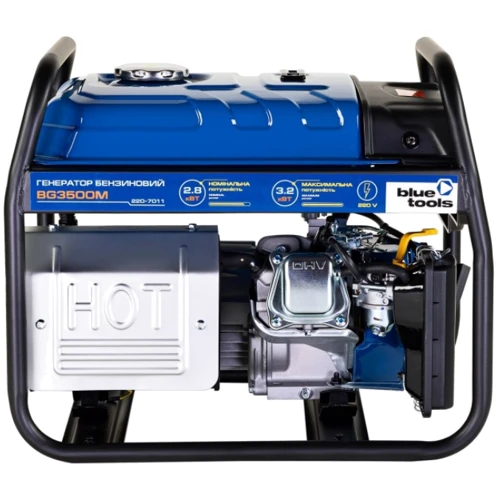 Бензиновый генератор BLUETOOLS BG3500M (3.2 кВт) (220-7011): Количество фаз 1