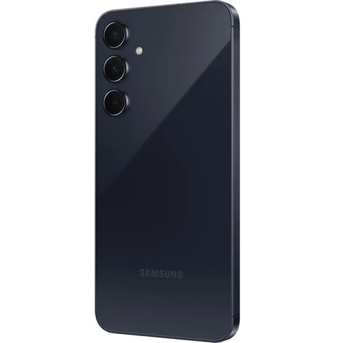Смартфон Samsung Galaxy A55 5G 8/128GB Awesome Navy A5560: Камера Тройная 50 Мп (f/1.8) + 12 Мп (f/2.2) + 5 Мп (f/2.4) / Dual-LED вспышка / HDR / Фронтальная 32 Мп (f/2.2)