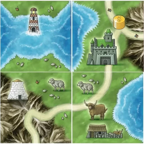 Настільна гра Lookout Games Isle of Skye: From Chieftain to King - EN Англійською мовою: Вид экономические