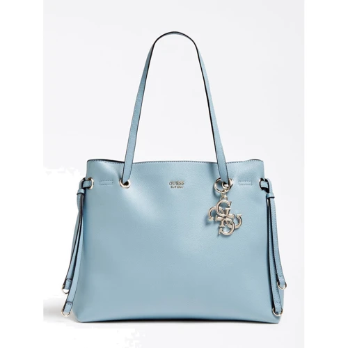 Женская сумка тоут Guess Digital Shopper голубая (HWVG6853240-SKY)