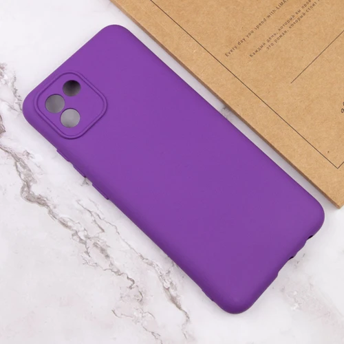 Аксессуар для смартфона Lakshmi Case Silicone Cover Full Camera Purple for Samsung A035 Galaxy A03: Материал силикон