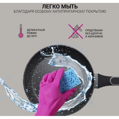 Сковорода Fissman LAURA 28x5.4 см (14474): Матеріал ручки Бакелит