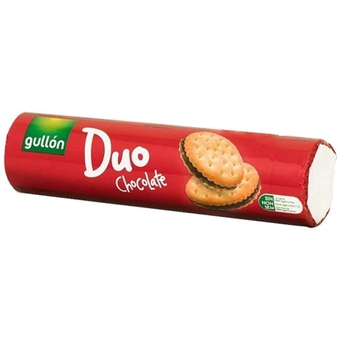 Печенье Gullon Duo сэндвич светлое с шоколадным кремом, 250г