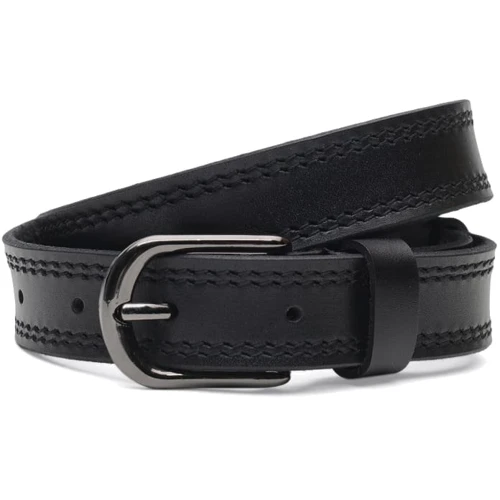 Жіночий ремінь Borsa Leather чорний (CV1W31)