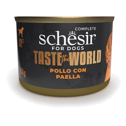Влажный корм Schesir Taste the World Chicken With Paella Курица с Паэльей в бульоне 150 г (
