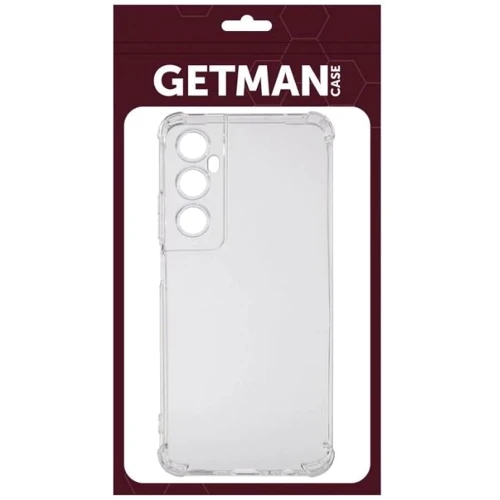 Чехол для телефонов TPU Case GETMAN Ease logo Full Camera Transparent for Realme C65 4G: Материал TPU (термополиуретан)