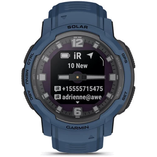 Смарт-часы Garmin Instinct Crossover Solar Tidal Blue (010-02730-02) фото 10