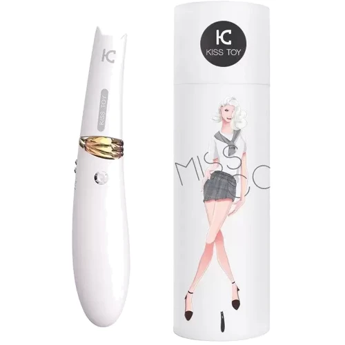 Вакуумный стимулятор с вибрацией KisToy Miss CC White