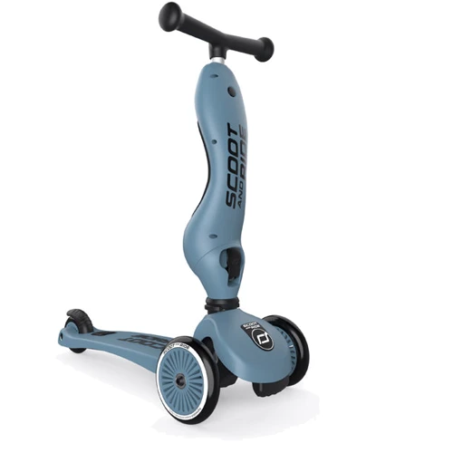 Самокат Scoot&Ride серии Highwaykick-1 серо-синий, до 3 лет/20кг: Тип тормоза ножной
