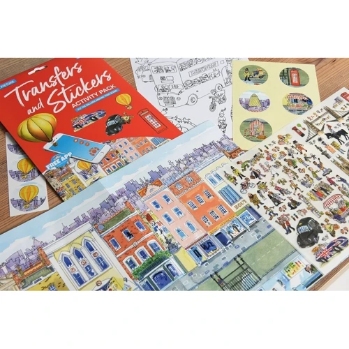 Набір перекладних наклейок Scribble Down з онлайн додатком Лондон, А4