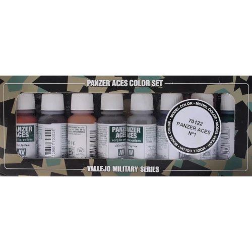 Набор красок Vallejo "Model Color" Panzer Aces №1, 8 шт: Производитель Vallejo