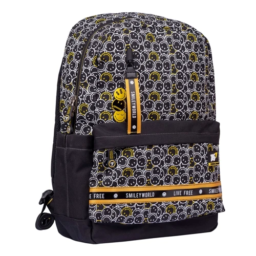 Рюкзак YES S-56 Smiley World Black & Yellow, чорний (554561)