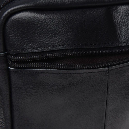 Мужская сумка планшет Keizer черная (K1112-black): Тип ручки Плечевой ремень, Без ручки