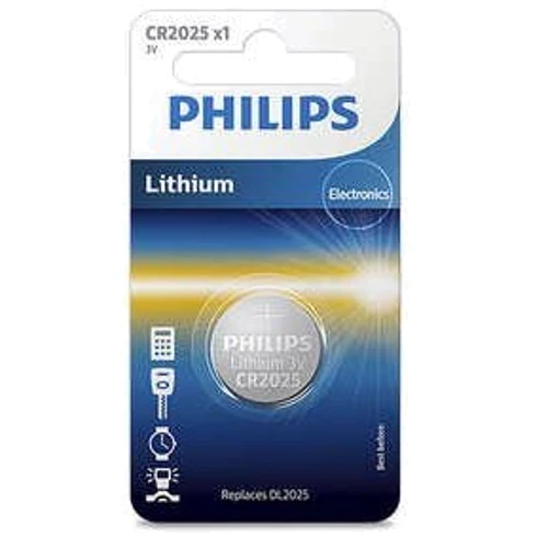Philips CR-2025 bat(3B) Lithium 1шт (CR2025/01B)