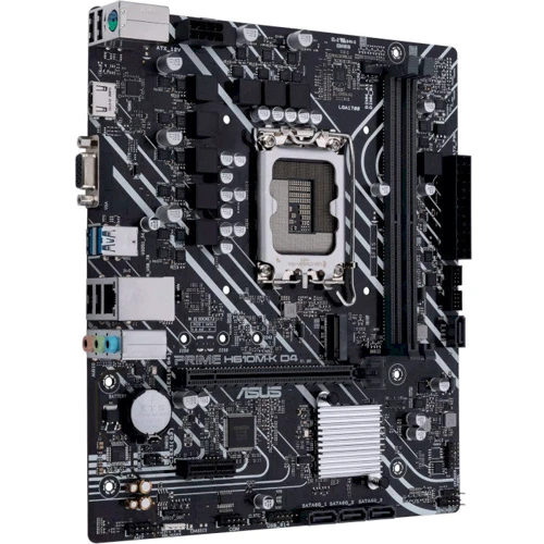 Asus Prime H610M-K D4: Оперативная память 2xDDR4 3200 МГц, до 64 ГБ