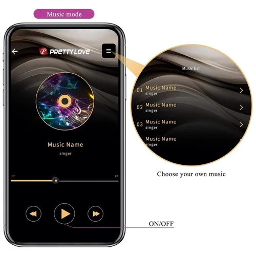 Смарт вибратор для точки G с электростимуляцией LYBAILE Pretty Love Hector Smart (BI-014765HP-1)