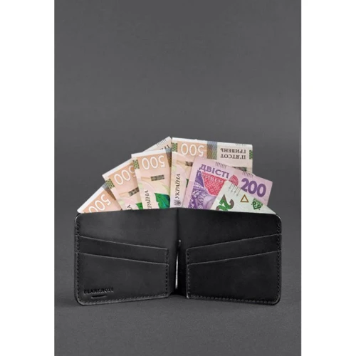 Портмоне BlankNote 4.4 Crazy Horse черное (BN-PM-4-4-g-kr): Тип Портмоне