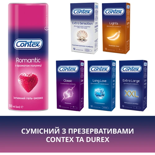 Інтимна гель-змазка CONTEX Romantic 100 мл