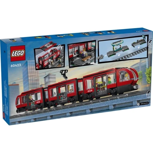Конструктор LEGO City Трамвай и вокзал в центре города 811 деталей (60423) фото 9