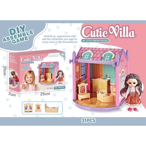 Ляльковий будиночок Cutie Villa ABL1013 з меблями та лялькою