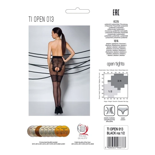 Колготки с открытым доступом Passion TIOPEN 013 black 1/2 (20/40 den)
