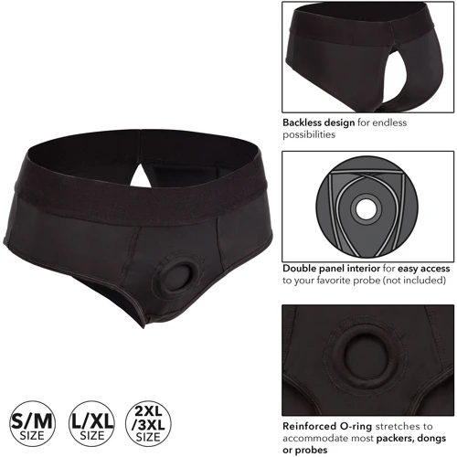 Трусы для страпона California Exotic Novelties - Boundless Backless Brief, L/XL