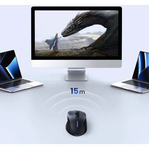 Мышь UGREEN MU006 Ergonomic Black (15063) UA