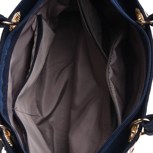 Жіноча сумка тоут Ricco Grande синя (1L953-blue): Фактура матова, Зерниста