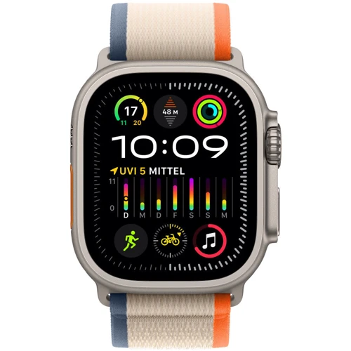 Аксесуар для Watch Apple Trail Loop Orange/Beige Size S/M (MT5W3) для Apple Watch 42/44/45/49mm: Сумісність Apple Watch 42mm, Apple Watch 44mm, Apple Watch 45mm, Apple Watch 49mm