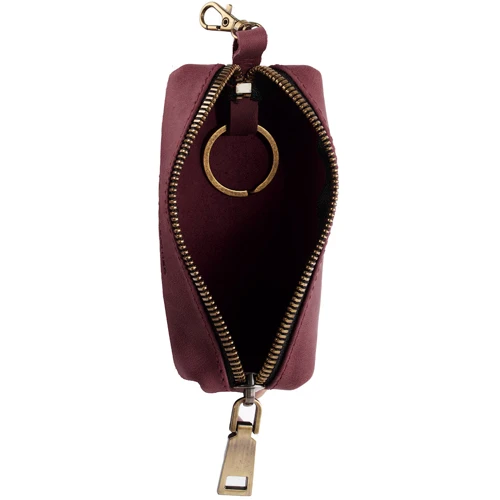 Женская ключница DNK Leather бордовая (DNK-Keys-S-bochkaH-col.L): Материал Натуральная кожа