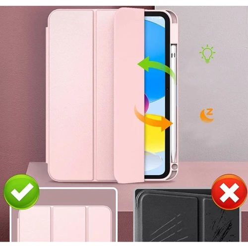Аксессуар для iPad BeCover Removable Case with Pencil mount Pink for iPad 10.9 (2022 / 2024) / iPad 11 2025 (708766) фото 5