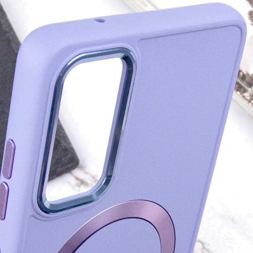 Чехол для телефонов TPU Case Bonbon Metal Style with MagSafe Dasheen for Samsung A256 Galaxy A25 5G: Цвет сиреневый