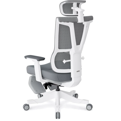 Крісло Mealux S6 Air Fabric Grey White (HF-S6 F/GW): Регулювання Висота підлокітників, Глибина сидіння, Висота сидіння, Кут нахилу спинки, Висота спинки