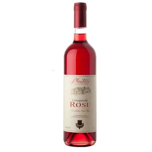 Вино Plantaze Crnogorski Rose рожеве сухе 12.5% (0.75 л) (AS8000019397210)