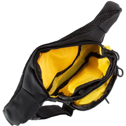 Мужская поясная сумка Valiria Fashion черная (4DETBP6003-2): Застежка Молния
