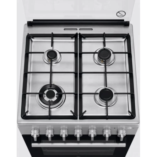 Газова плита Electrolux RKG600005X: Тип варильної поверхні газова