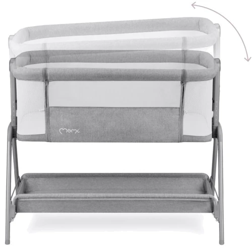 Приставная кроватка MoMi Fibi Серая (LOZE00004)