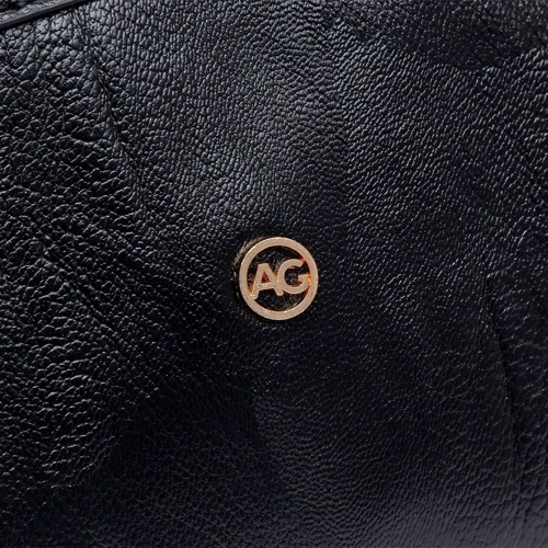 Женская сумка-купол Amelie Galanti черная (A991762-black): Тип ручки Со съемным ремнем, С двумя ручками, Плечевой ремень, Короткая ручка